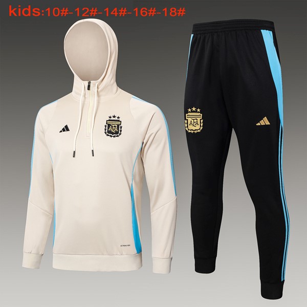 Niños Sudadera Con Capucha Argentina 2024-2025 Amarillo 3